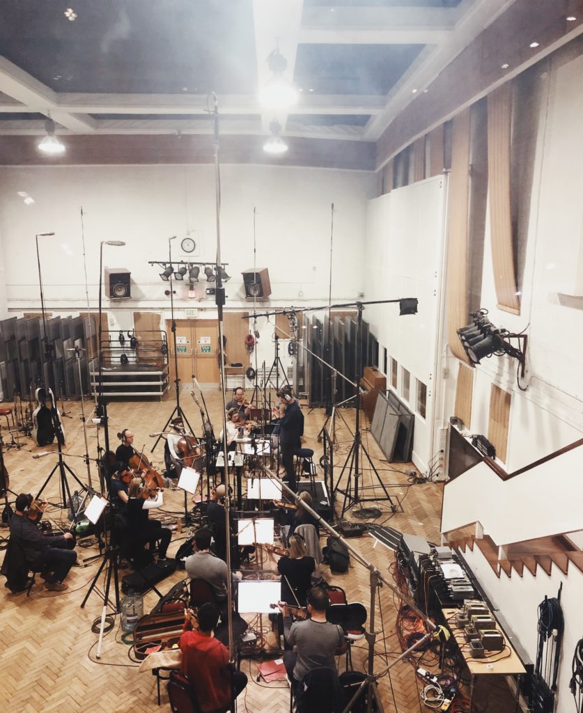 Recording at Abbey Road for movie ‚Balance not Symmetry‘