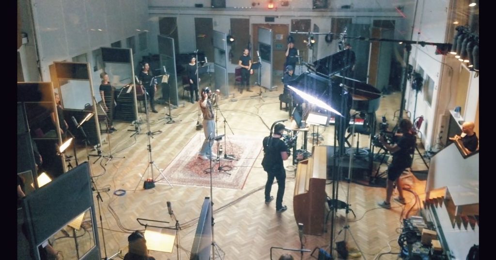 Recording at Abbey Road with band Biffy Clyro