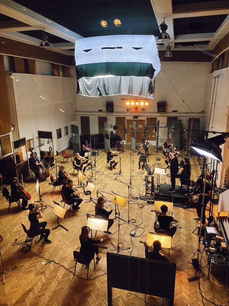 orchestra recording at Abbey Road with Biffy Clyro